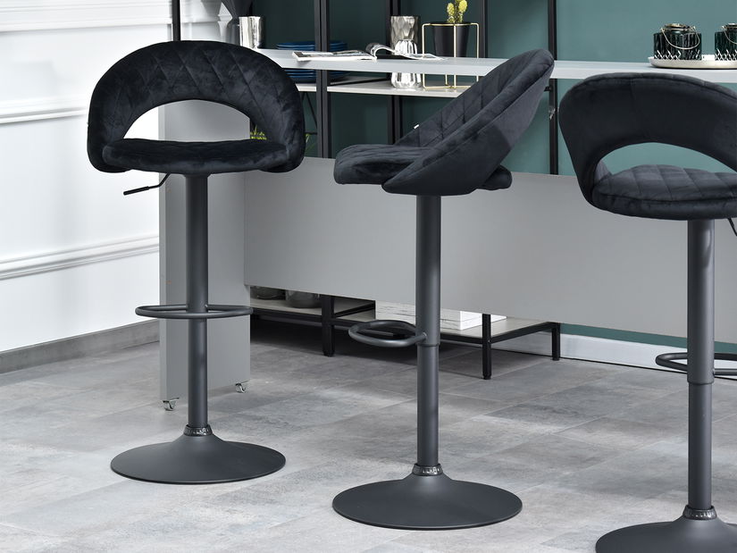 Stolica Hamlet (crna + krom)