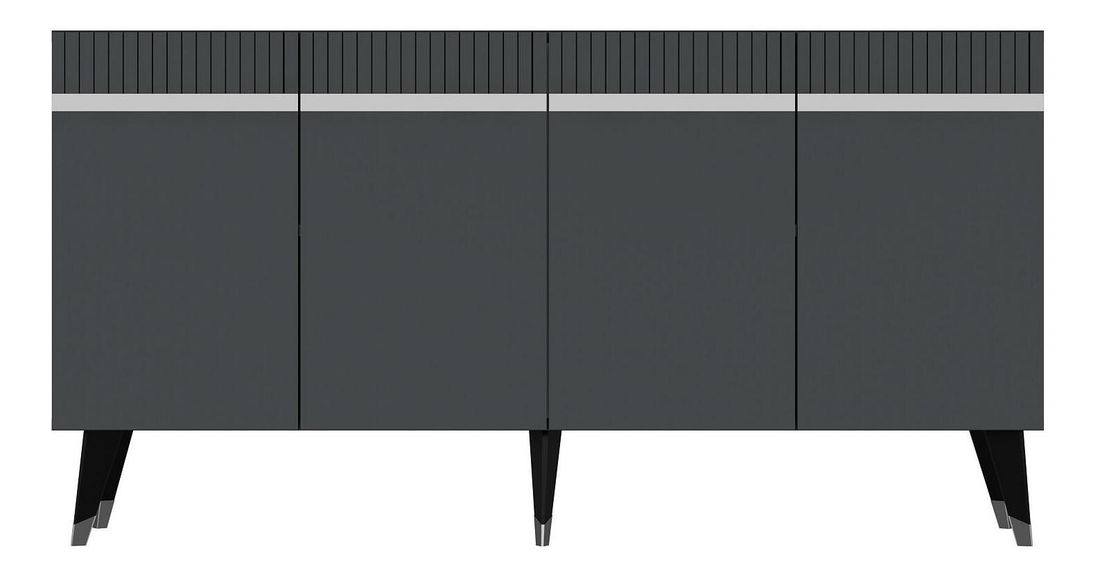 Skrinka Mekebu 2 (antracit + strieborná) 