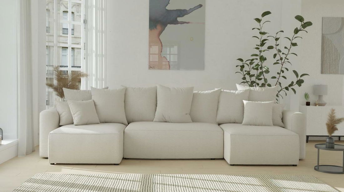 Kutna garnitura Denia U (bež)