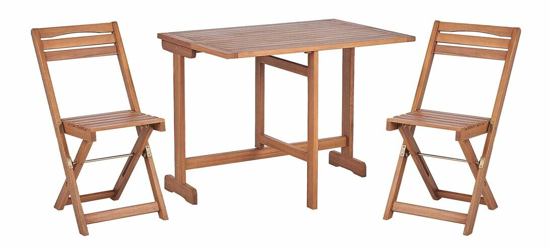 Záhradný set Lamonica (svetlé drevo)