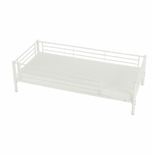 Detská poschodová posteľ 90 cm Kamila (biela) (s roštom)