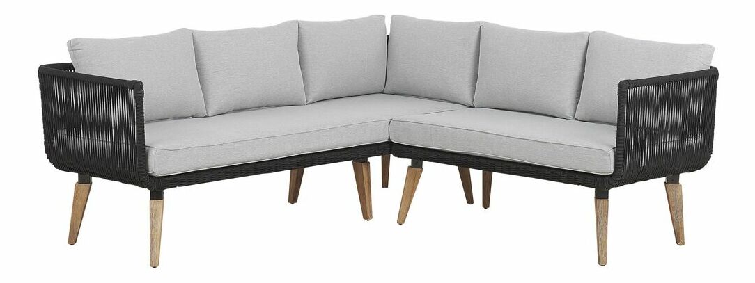 Kerti bútor garnitúra ALCO (fa) (szürke) (5 személy számára)