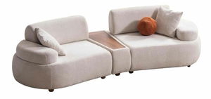 Rohová sedacia súprava Rion (krémová)