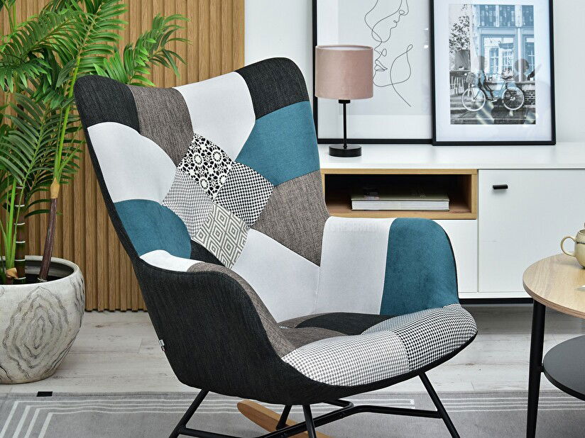 Fotel Sibyla (patchwork + fehér bükk)