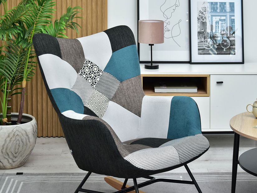 Fotoliu Sibyla (patchwork + fag alb)