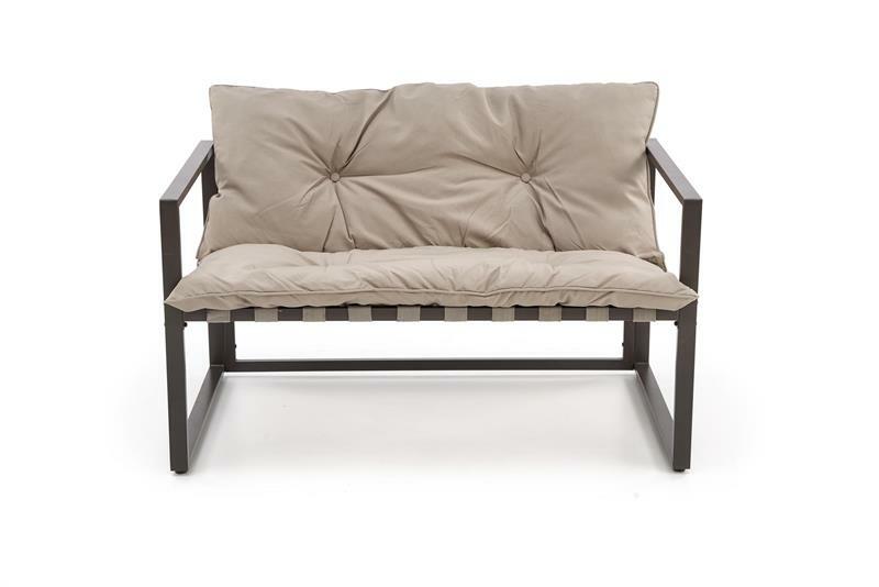 Vrtni namještaj Shadx (crna + cappuccino)