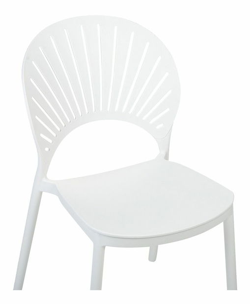 Set 4 ks jedálenských stoličiek Ostza (biela)