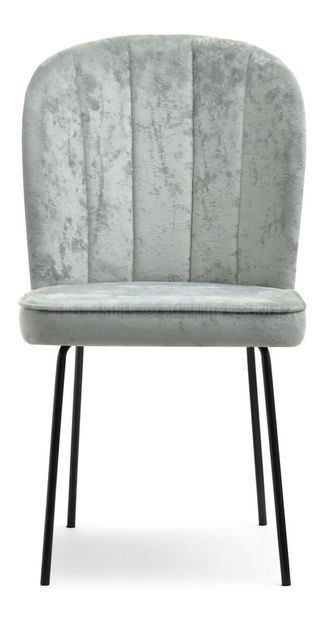 Jedálenská stolička Obrar (sivá + zlatá)