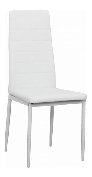 Scaun de sufragerie Collort nova (alb piele ecologică)