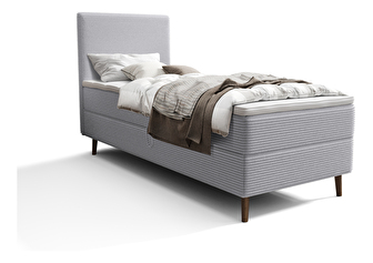 Egyszemélyes ágy 80 cm Napoli Comfort (szürke) (ágyráccsal és tárolóhely nélkül)