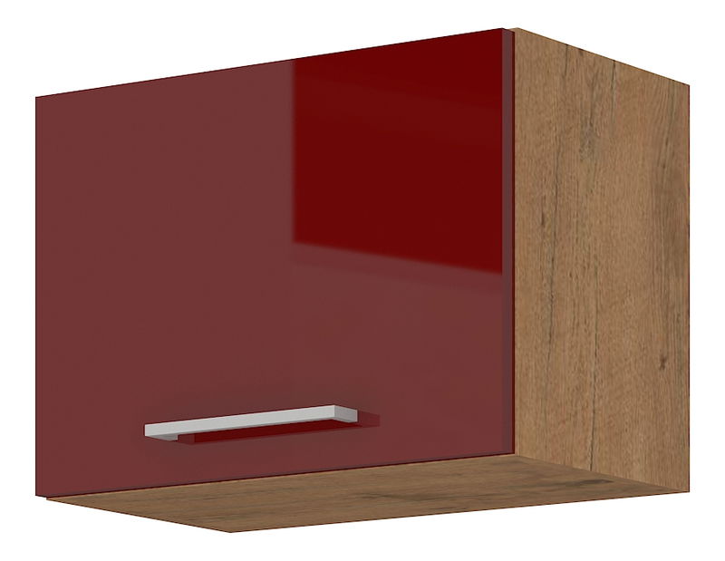 Dulap superior de bucătărie Virion 50 GU 36 1F (stejar lancelot + bordo)