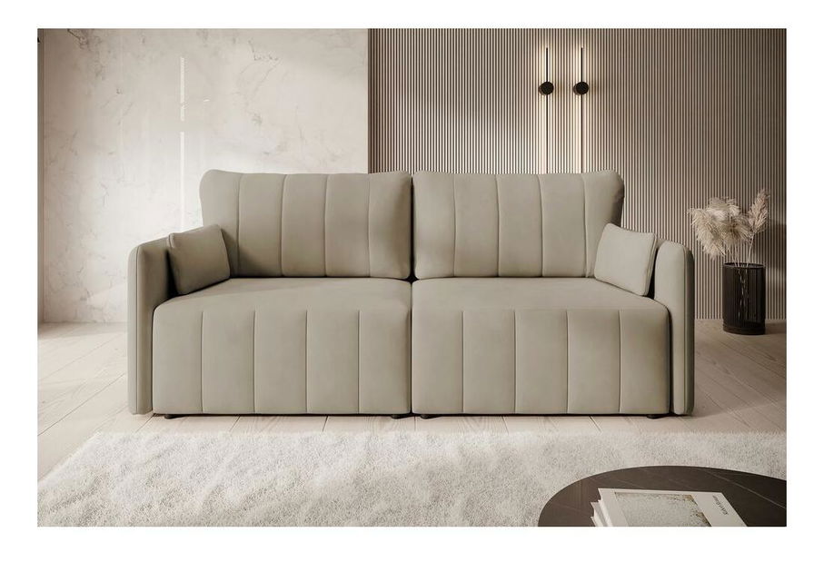 Kanapé Perkley (bézs + fekete) 