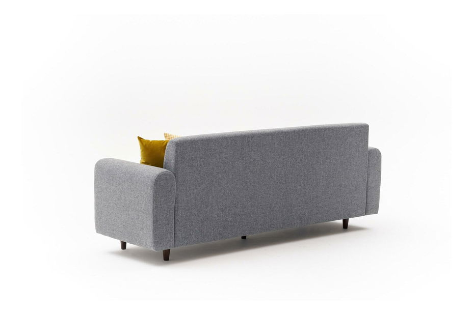 Háromszemélyes kanapé Noyalepo L (szürke + dió)