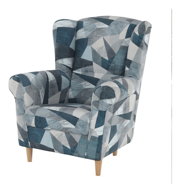 Fotel Charlie (Holm szürkéskék minta)