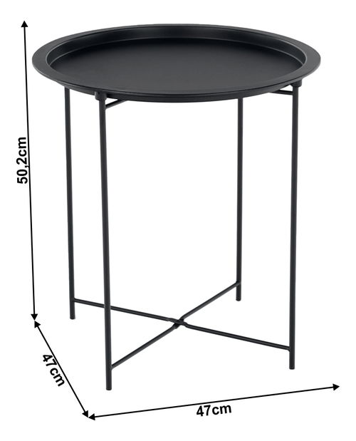 Pomoćni stolić Reno (crna)