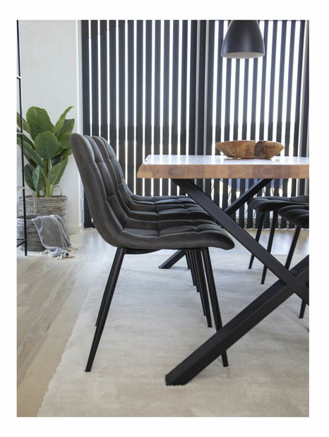 Jedálenská stolička Miveria 1 (sivá)