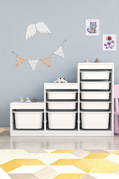 Organizator za igračke Dremonka 9 (bijela)