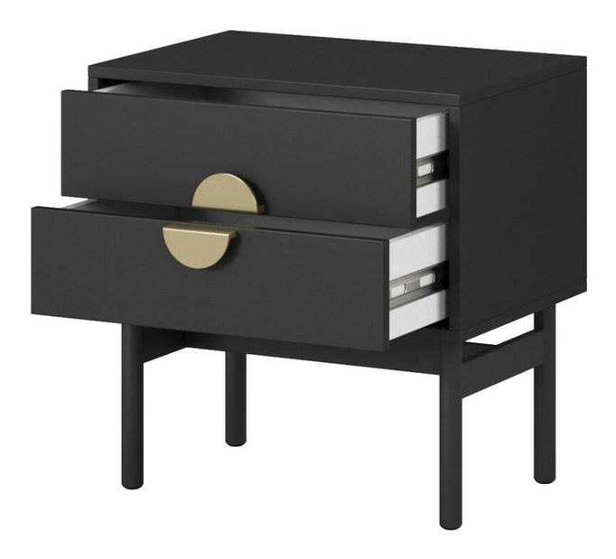 Éjjeliszekrény Stellia S3 (fekete)