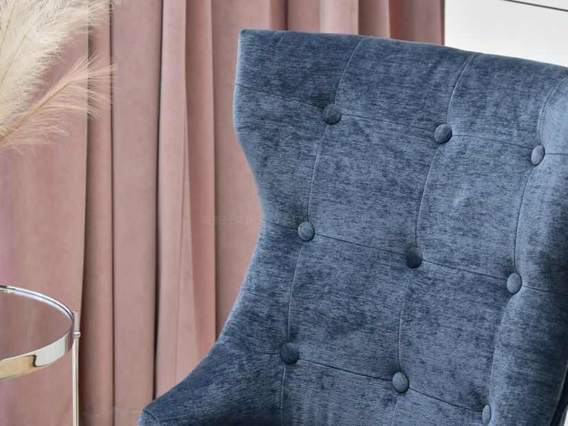 Kreslo Elza (modrá + čierna)