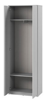 Mobilier hol Semplo II (Alb alpin + Negru) (cu oglindă)