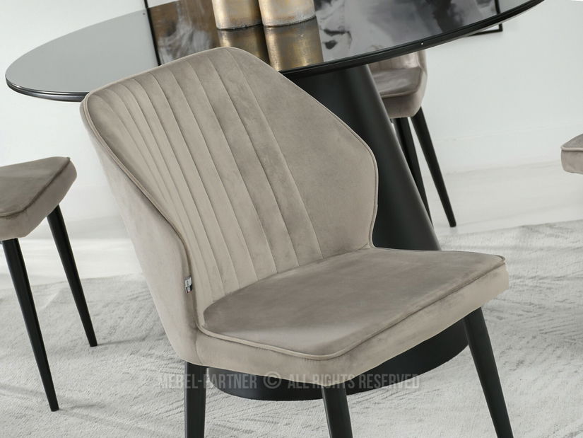 Stolica Greta K (bež + crna)