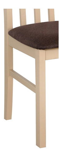 Scaun de sufragerie (2 buc.) Aura (Nuc + Pânză 6) *vânzare stoc