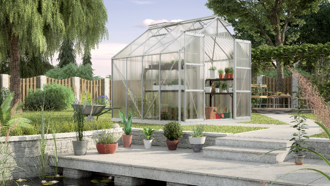 Stil clasic Greenhouse Jupiter 6700 (policarbonat + aluminiu anodizat)