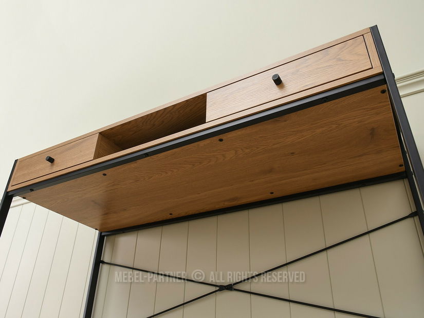 Masă PC Nills (stejar + negru)