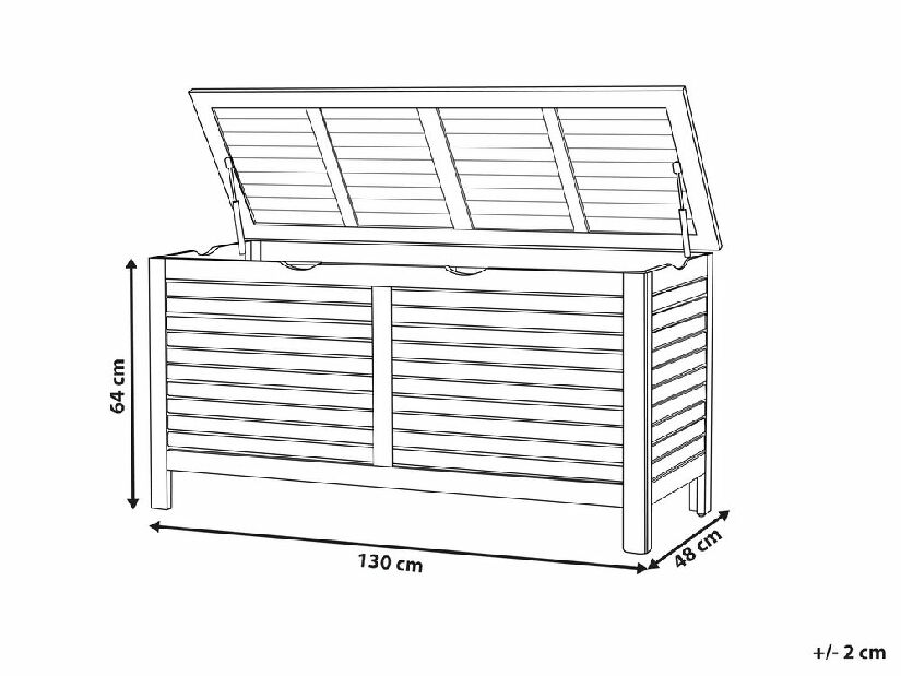 Tároló box Revelio (sötét fa) 