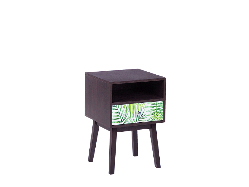 Nočný stolík Renner (tmavé drevo)