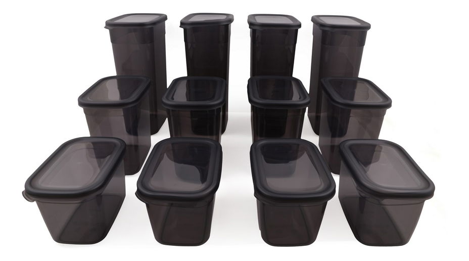 Set recipiente alimente (12 buc.) Benny 12 (antracit)