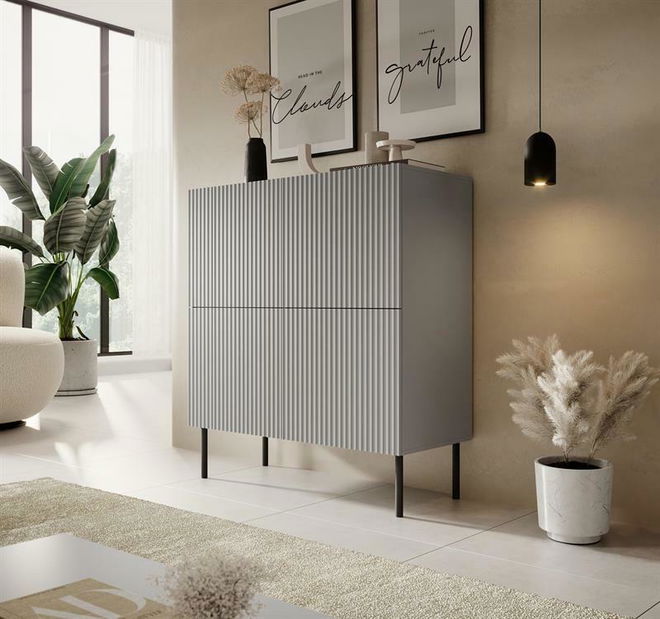 Ormarić Asania (crna + siva)