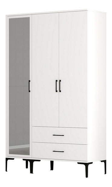 Šatníková skriňa Kiara RT (biela)