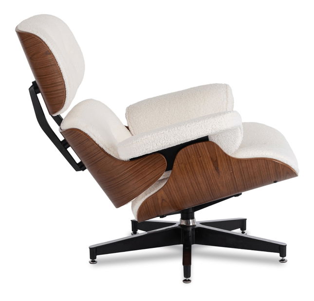 Fotelja sa tabureom Procesion (bijela) 