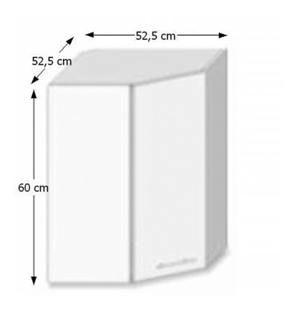 Dulap superior de bucătărie, de colț GR Lilouse