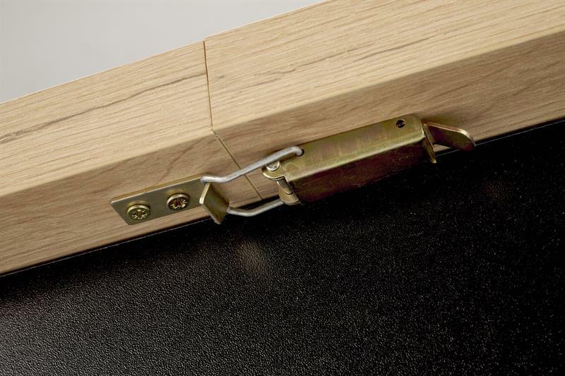 Étkezőasztal Baghira (artisan tölgy + fekete) (4 és 6 fő számára)