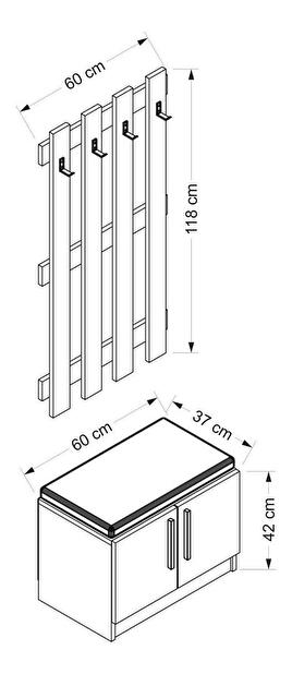 Mobilier Hol Nemake 12 (alb) 