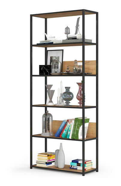 Regal Loriana V (crna + hrast craft)