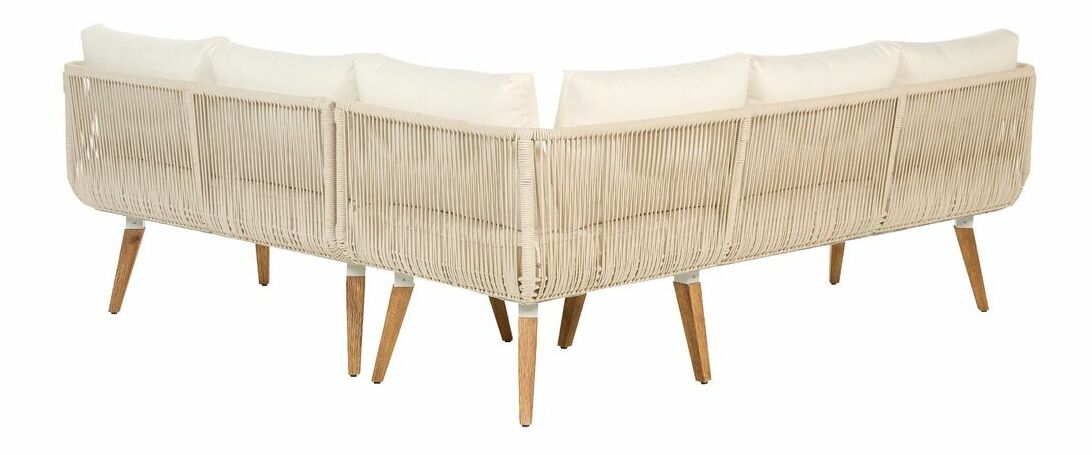 Rohová záhradná pohovka Are (béžová)