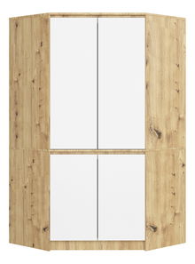 Sarokszekrény Sumergible (artisan tölgy + fehér)