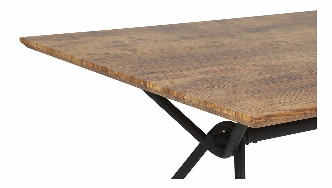 Étkezőasztal AMSTARO (sötét fa) (6 fő részére)