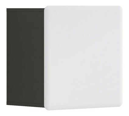 Fali szekrény Possi Light SFW1D/5/5 (wolfrám szürke + fényes fehér)