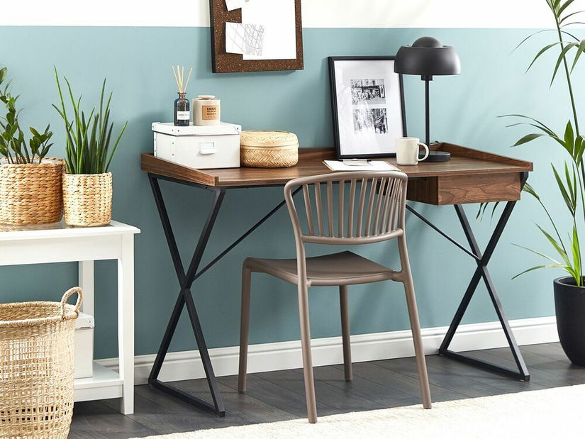 PC stolík Noxza (tmavé drevo)