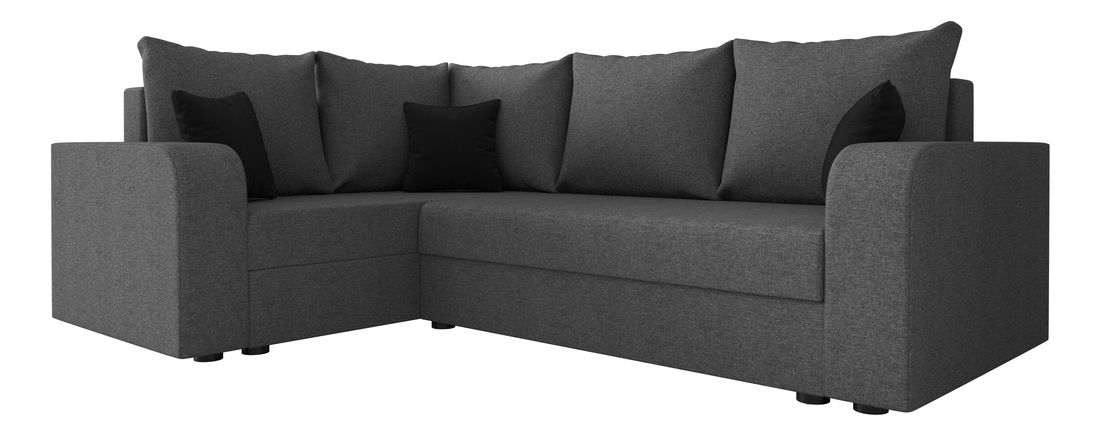 Colțar Harmony Plus (Gri închis + Negru) (S)