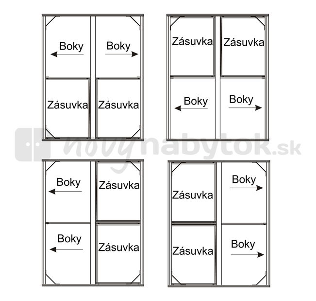 Franciaágy 160 cm Percy Typ 92
