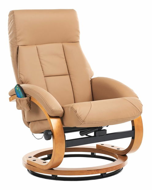 Masszázsfotel FARTE (műbőr) (bézs)