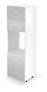 Potravinová kuchynská skrinka na rúru Verlene (biela)