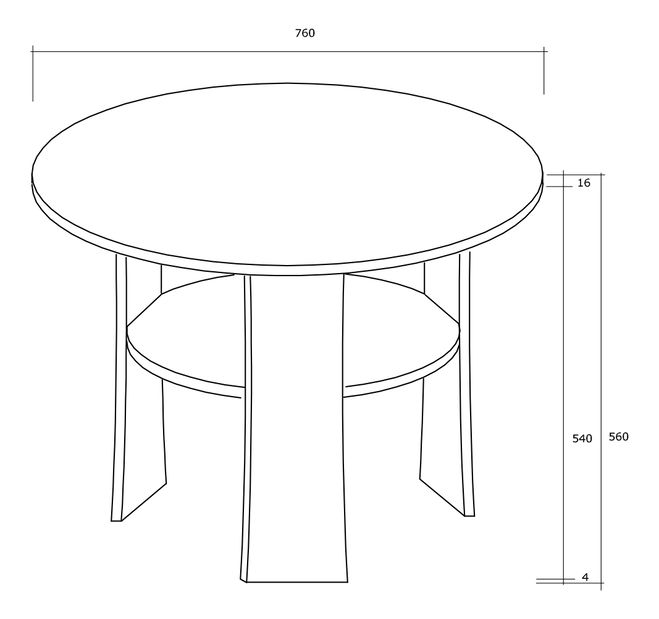 Măsuță de cafea Ryall 1D