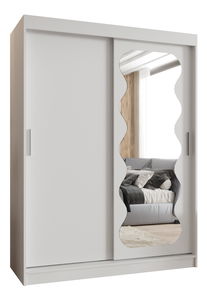 Dulap de haine 150 cm Spock (alb)