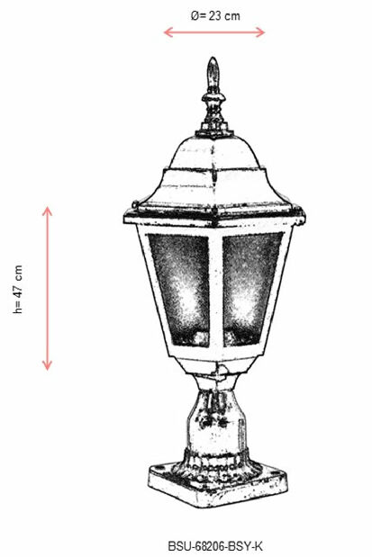 Iluminat de perete pentru exterior Bo (Negru)